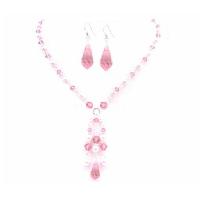 Gorgeous Jewelry In Swarovski Genuine Rose Crystals Pink Pearls Party Wedding All Occasion Jewelry