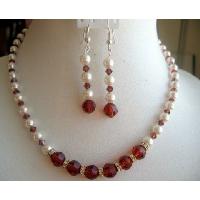 Bridal Jewelry Fashion Show Mother Of Bride Jewelry Genuine of Cream Pearls & Crystals Ball