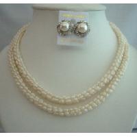 Necklaces Set For All occasions Bridal Designer Bridal Jewelry Genuine Freshwater Pearls Rice Shaped Mother Of Bride 
