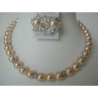Fashion Jewelry Handcrafted RIch Pearls Genuine Swarovski Pearls Bridal Mother Jewelry Bridesmaids w/ Rondells 