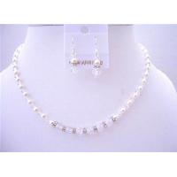 Custom Handcrafted Flower Girl Swarovski Crystals Pearls Jewelry Set 