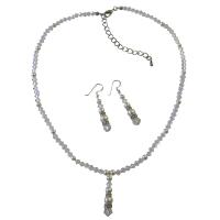 Custom Bridal Flower Girl Bridemaides Swarovski Clear Crystals White Pearls w/ Cute Drop Down Wedding Bridal Jewelry 