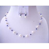 Ab Voilet Swarovski Crystals w/ Genuine Swarovski White Pearls Custom Your Handcrafted Jewelry Set