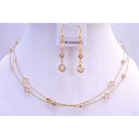 Golden Wire Jewelry Set Golden Shadow Lite Colorado & Silk Crystals 