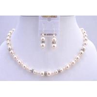 Wedding Handcrafted Beautifuly Swarovski Ivory Pearls Silver Rondells Spacer That Sparkle Like Diamond Jewelry 
