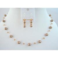 Customize Your Wedding Jewelry With Bronze Pearls Lite Colorado Swarovski Jewelry Set