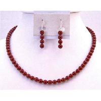Red Pearls Jewlery Set Wine Pearls Necklace Set Genuine Swarovski Bordeaux Pearls Exclusively Flower Girl Wdding Prom Gift Jewelry Set