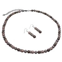 TriColor Handmade Jewelry Fashionable Genuine Swarovski Lavender Burgundy Powder Rose TriColor Necklace Set With Diamond Spacer Rondells Handmade Artist Creation Jewelry Set 