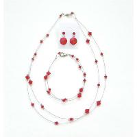Custom Jewelry Lite Siam Red Attire Affordable Genuine Crystal Jewelry