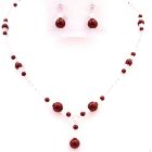 Offers Cheap bBut Chic Bridal Christams Gift Year Party Wine Color Jewelry Set