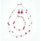 Custom Jewelry Lite Siam Red Attire Affordable Crystal Jewelry
