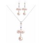 Special Designs For Bridesmaid Jewelry AB Crystals & White Pearls Set