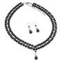 Special Occasion Party Jewelry Darkest Chocolate Ivory Pearls Set