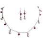 Bridal Jewelry Bridesmaid Rhodium Necklace Pearls & Crystals