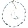 Handcrafted Custom Jewelry Blue Pearls & Aquamarine Crystals