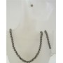 Pearl Dark Brown Pearls 6mm Necklace Earrings & Bracelet Set
