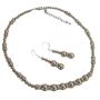 Handcrafted Custom Jewelry Bronze Pearls Silver Rondells