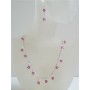 AB with Fuchsia Crystals Custom Bridal Jewelry Necklace Set