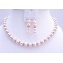 Pink Pearls Jewelry Diamond Spacer Silver Rondells Earrings