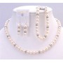 Fashion Jewelry Custom Pearls Jewelry Ivory Pearls Bracelet