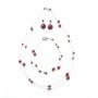 Sexy Passion Red Jewelry Siam Red Crystals Necklace Set